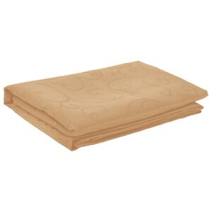 vidaXL Tischdecke Rund Beige &Oslash; 140 cm