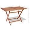 vidaXL 5-tlg. Garten-Essgruppe Teak Massivholz