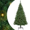 vidaXL K&uuml;nstlicher Weihnachtsbaum mit 300 LEDs mit St&auml;nder Gr&uuml;n 180 cm