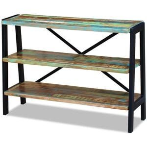 vidaXL Sideboard 3 Regalb&ouml;den Altholz