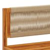 vidaXL 9-tlg. Gartensofa-Set mit Kissen Holz Akazie & Seil