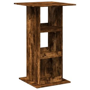 vidaXL Bartisch mit Ablagen R&auml;uchereiche 60x60x102 cm Holzwerkstoff
