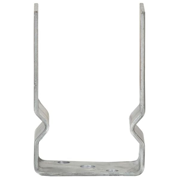 vidaXL Pfostentr&auml;ger 6 Stk. Silbern 9&times;6&times;15 cm Verzinkter Stahl