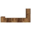 vidaXL TV-Schrankset Wandmontiert 3 pcs Altholz Holzwerkstoff