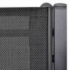vidaXL 2-Sitzer-Gartenbank 131 cm Stahl und Textiline Schwarz