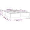 vidaXL Boxspringbettgestell Dunkelblau 140x200 cm Samt