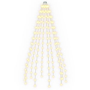 vidaXL Lichterkette f&uuml;r Weihnachtsbaum 150 LEDs Warmes Wei&szlig; 150 cm