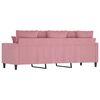 vidaXL 3-Sitzer-Sofa Rosa 180 cm Samt