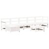 vidaXL 7-tlg. Garten-Lounge-Set Wei&szlig; Massivholz Kiefer
