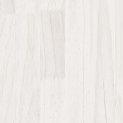 vidaXL Massivholzbett Weiß 180x200 cm