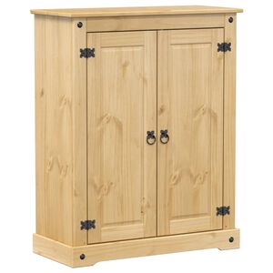 vidaXL Schuhschrank Corona 86x38,5x108 cm Massivholz Kiefer