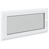 vidaXL Kellerfenster RISOR 120 x 60 cm PVC und Glas Wei&szlig;