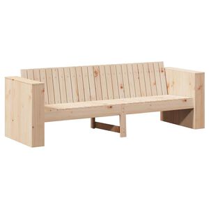 vidaXL Garten-Sofa Natur 185,5 x 60 x 62 cm Massives Kiefernholz