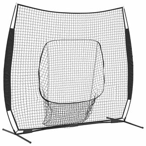 vidaXL Baseball-&Uuml;bungsnetz Schwarz 250 x 106 x 209 cm Polyester