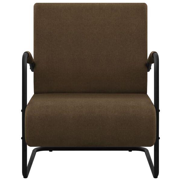 vidaXL Sessel Dunkelbraun Stoff
