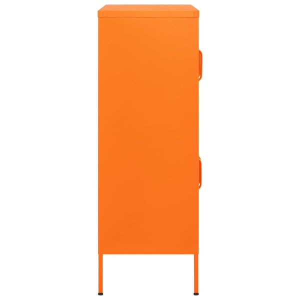 vidaXL Lagerschrank Orange 80x35x101,5 cm Stahl