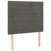 vidaXL Bettgestell ohne Matratze Dunkelgrau 100x200 cm Samt
