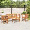 vidaXL Gartenrosen-Lounge-Set 4 pcs Natur Massivholz Akazie