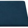 vidaXL Wandpaneele 12 Stk. Blau 90x15 cm Samt 1,62 m&sup2;