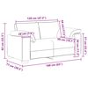 vidaXL Sofa 3 pcs Beige 219 x 80 x 82 cm Leinenmischgewebe