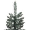 vidaXL K&uuml;nstlicher Weihnachtsbaum mit St&auml;nder Schlank Gr&uuml;n 240 cm PVC