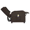 vidaXL Massagesessel Dunkelbraun Stoff