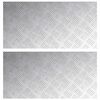 vidaXL Stufenmatten 2 stk. 80 x 40 cm Silber Aluminium Rechtwinklig