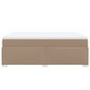 vidaXL Boxspringbett Matratze Cappuccino-Braun 140x200cm Kunstleder