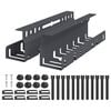 vidaXL Unter dem Schreibtisch Kabelmanagement Tray 2 Stk. Anthrazit