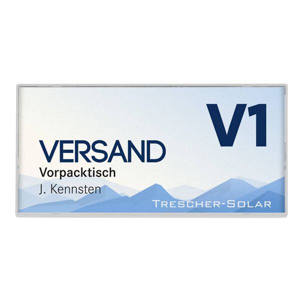 MOEDEL Easy T&uuml;rschild Kairo 7,5x14,9x1 cm Wei&szlig; 5 Stk.