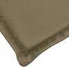 vidaXL Hochlehner-Auflagen 6 Stk. Melange Taupe 120x50x4 cm Stoff