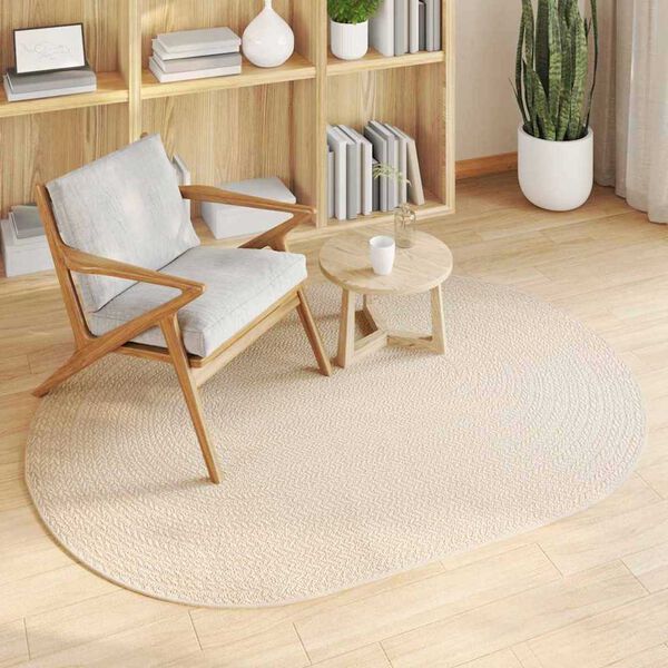 vidaXL Teppich ZIZUR Creme 170 x 120 cm Polypropylen