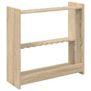 vidaXL Billardqueue-St&auml;nder Holzwerkstoff 60 x 20 x 57 cm Sonoma-Eiche