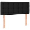 vidaXL LED Kopfteil Schwarz 90x5x78/88 cm Stoff