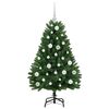 vidaXL K&uuml;nstlicher Weihnachtsbaum Gr&uuml;n 120 cm PVC und Metall