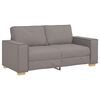 vidaXL 2-Sitzer Sofa Taupe 180x78x84 cm Stoff