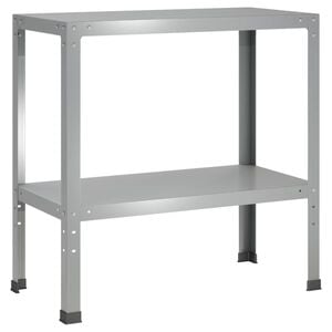vidaXL Pflanztisch 100 x 40 x 80 cm Verzinkter Stahl Silber