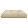 vidaXL Palettenkissen Beige 120x80x12 cm Stoff