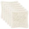 vidaXL Kissenbezug 6 pcs HEERLEN Wei&szlig; 40 x 40 cm PV Fleece