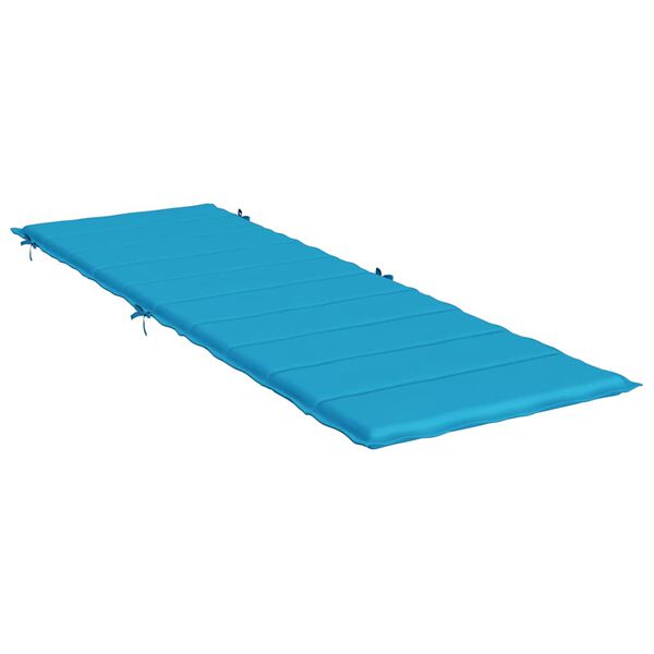 vidaXL Sonnenliegen-Auflage Blau 186x58x4 cm Oxford-Gewebe