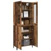 vidaXL Highboard 2 pcs Altholz Holzwerkstoff