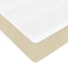 vidaXL Aufbewahrungsbett mit Matratze Creme 90 x 190 cm Polyester
