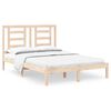 vidaXL Massivholzbett ohne Matratze 135x190 cm Kiefernholz