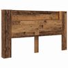 vidaXL Kopfteil mit Regal Altholz 180 x 17 x 104,5 cm Holzwerkstoff