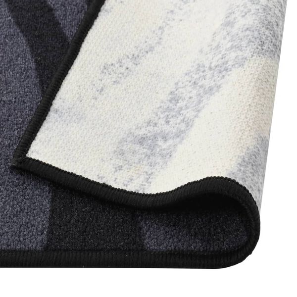 vidaXL Teppichl&auml;ufer Schwarz 80x150 cm