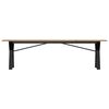 vidaXL Couchtisch Y-Gestell 160x40x45 cm Massivholz Kiefer & Stahl