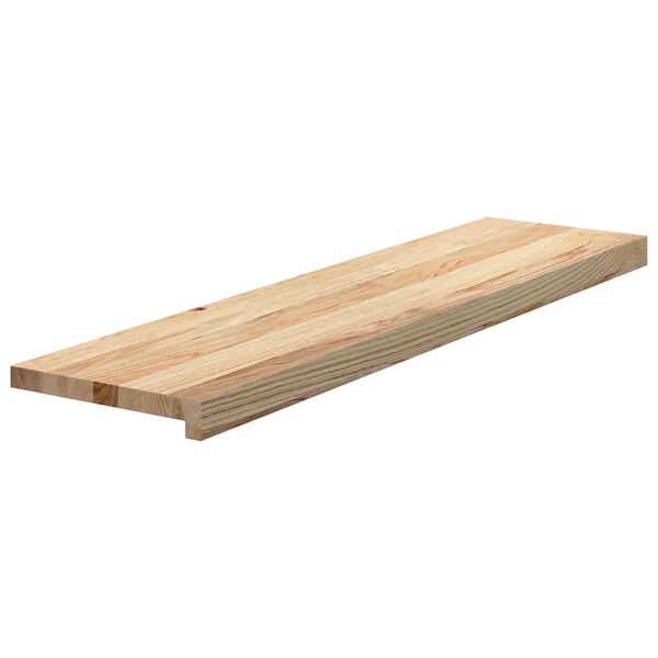 vidaXL Treppenstufen 2 Stk. Unbehandelt 100x30x2 cm Massivholz Eiche