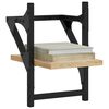vidaXL Wandregale mit Stangen 2 Stk. Sonoma-Eiche 20x25x30 cm