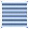 vidaXL Sonnensegel Blau und Wei&szlig; 4,5 x 4,5 m HDPE