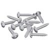 vidaXL Holzschrauben 12 stk. Silber M3,5 x 20 mm Stahl